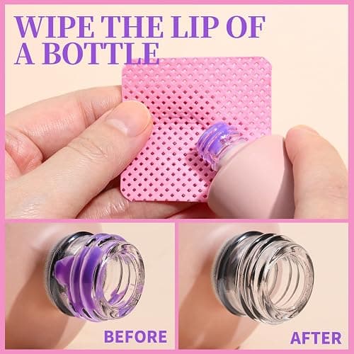 FANDAMEI 740PCS Lint Free Nail Wipes, Nail Wipes for Gel Nails Lint Free, Lint Free Wipes for Nails, Cleaning Pads for Nails, Glue Wipes Lash Extensions, Nail Lint Free Wipes, Nail Prep Pads thumbnail 4