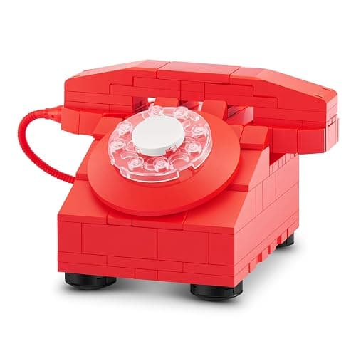 MAX Premium Retro Building Bricks Collection (Telephone) by ZURU, Building Bricks for Teens, Adults and Collectors. Build, Collect and Display Your Ultimate Collection of Retro Technology! thumbnail 4