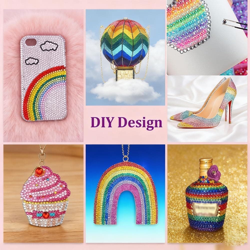 Bedazzling Glue Kit, 40 Colors 40,000pcs Beazzle Rhinestone Kit, Crafts and DIY Projects (24 Colors/24,000pcs) thumbnail 4