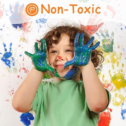 ABEIER Washable Finger Paint for Toddlers, Safe Non-Toxic, 12 Vibrant Colors (1.21fl oz), Baby Safe Paint for Hand and Feet, Mess Free Art Supplies for Kids, Preschool Learning Gifts, Ages 1-3 4 5 6+ thumbnail 6