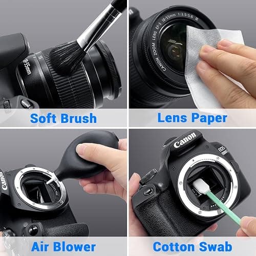 Aispour Camera Lens Cleaning Kit, 10-in-1 Camera Cleaning Kit | Camera Lens Cleaner and Camera Accessories, Includes Lens Cleaning Kit/Lens Cleaner/Lens Cleaning Pen/Soft Brush thumbnail 4