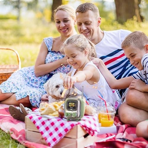 Divoom Tiivoo-2 Portable Bluetooth Speaker with FM Radio,Pixel Art Retro Mini Small Cute Wireless Speaker,Vintage Decor Suitable for Party Office Desk Home Bedroom Kitchen,Gifts for Women Men,Green thumbnail 8