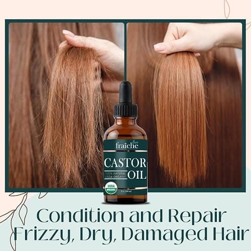 Live Fraiche Organic Castor Oil Lash Serum for Hair Growth, 100% Pure Eyebrow Eyelash Growth Serum, Cold Pressed Hexane Free (2oz Glass Bottle + FILLED Mascara Tube) thumbnail 3