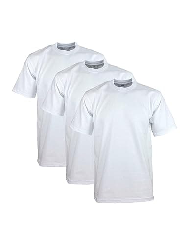 Pro Club Men's 3-Pack Heavyweight Cotton Short Sleeve Crew Neck T-Shirt - Image 1