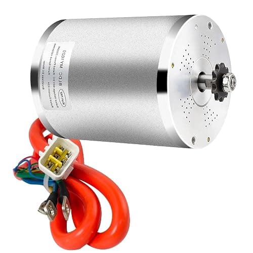 Kunray 72V 3000W Electric Brushless DC Motor for Electric Scooter 6700RPM | High Speed Motor with Temperature Sensor, for Go Kart, Dirt Bike, Light ATV Upgrade DIY,Motor Without Foot Bracket thumbnail 9
