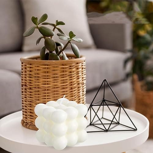 Duftkerze in Würfelform,2 Stück Weiß Bubble Kerze Candle,Sojawachs Kerzen Handgefertigt Duftkerze Aromatherapie Kerze für Dekoration Aesthetic für Schlafzimmer,Badezimmer,Dekoration thumbnail 2