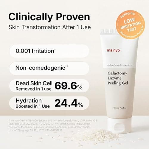 MANYO Galactomy Enzyme Peeling Gel, Face and Body Scrub, Dead Skin Remover, Blackhead Remover, Korean Exfoliating Gel, Korean Skin Care, 2.5fl oz (75ml) thumbnail 4