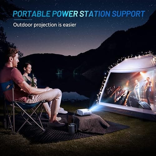 Mini Projector for iPhone, ELEPHAS 2024 Upgraded 1080P HD Projector, 8000L Portable Projector with Tripod, Movie Projector Compatible with Android/iOS/Windows/TV Stick/HDMI/USB thumbnail 7