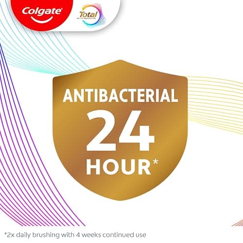 Colgate Total Clean Mint Toothpaste, 10 Benefits, No Trade-Offs, Freshens Breath, Whitens Teeth and Provides Sensitivity Relief, Clean Mint Flavor, 4 Pack, 5.1 Oz Tubes - 5.1 Ounce (Pack of 4) - Clean Mint thumbnail 4