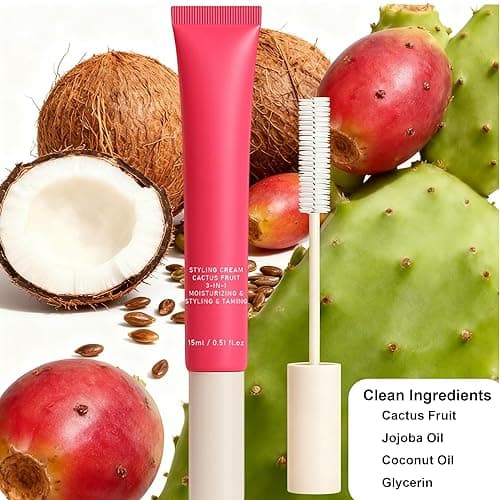 Hair Cactus Fruit 3-in-1 Hair Styling Cream & Flyaway Taming Wand – Sleek Finish, Frizz Control, Edge Smoothing & Hair Shine | Natural Oils Formula | Lightweight, Non-Greasy, Travel Size Styling Stick thumbnail 5