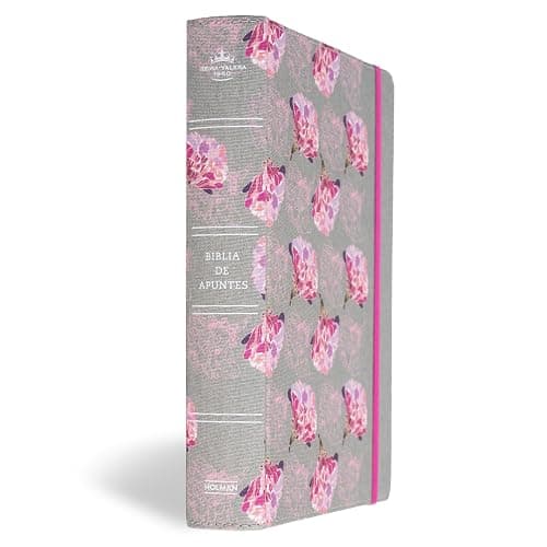 Biblia Reina Valera 1960 de apuntes gris y floreado , tela impresa | RVR 1960 NoteTaking Bible, Grey and Pink, Cloth over Board (Spanish Edition) thumbnail 3