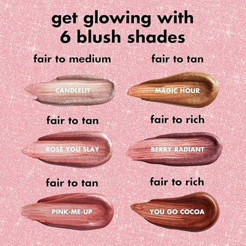e.l.f. Halo Glow Blush Beauty Wand, Liquid Blush Wand For Radiant, Flushed Cheeks, Infused With Squalane, Vegan & Cruelty-free, Rosé You Slay thumbnail 6