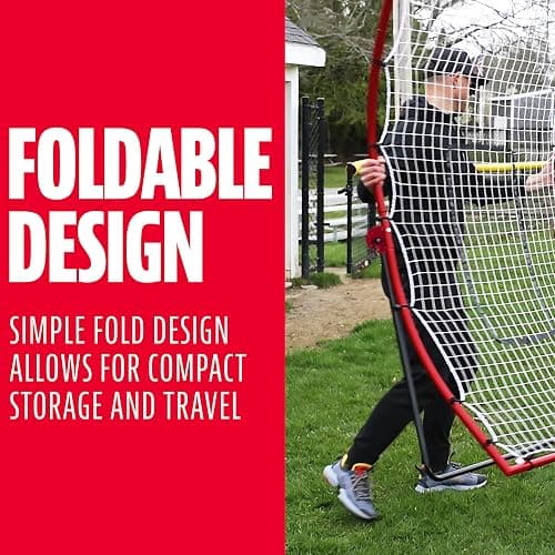 Franklin Sports Baseball Rebounders + Pitchback Nest - Pitch Return Trainer + Rebound Net with Attachable Pitching Target- All Angle Fielding Rebound Net for Grounders + Pop Flies thumbnail 8