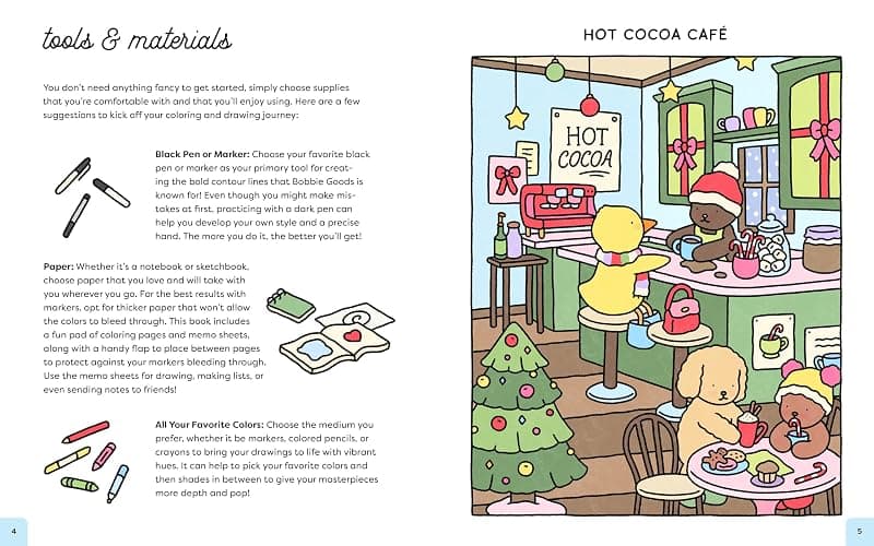 Bobbie Goods Cozy Coloring & Drawing: With a Bonus Coloring Pad (Official Bobbie Goods) thumbnail 4