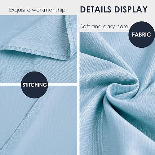 FreshCulture Light Blue Pillowcases Queen Size 2 Pack - Pillowcase Set - Envelope Closure - Soft Brushed Microfiber Fabric - 20x30 Inches Pillow Case Set of 2 for Home, Hotels, Schools thumbnail 6