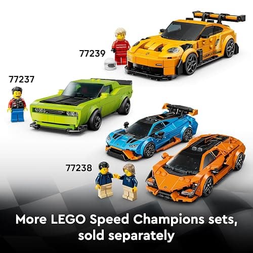 LEGO Speed Champions Bugatti Centodieci Hyper Sports Car Toy - Car Model Kit with a Driver Minifigure - Birthday Gift for 9+ Year Old Boys - 77240 thumbnail 9