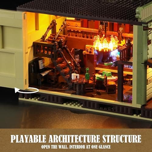 Funwhole Western-Saloon Lighting Building-Bricks Set - The Old West Saloon LED Light Construction Building Model Set 2026 Pcs for Adults and Teen thumbnail 7
