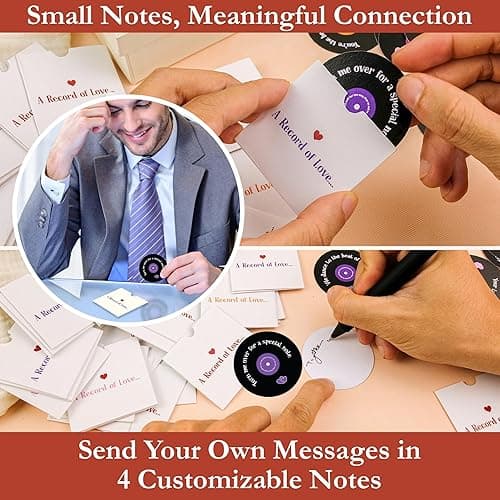 STOFINITY Mini Love Notes For Him - Happy Anniversary Card For Him Or Her, Record Love Card Letter Box For Couple, Romantic Valentines Day Card For Husband Wife, Cute Gifts For Boyfriend Girlfriend thumbnail 6