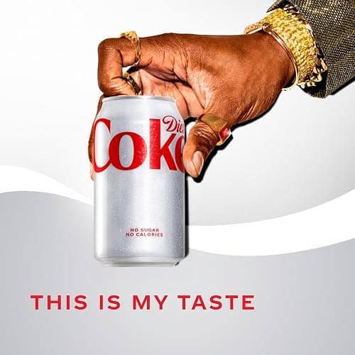Diet Coke Soda Soft Drink Cans, 12 fl oz, 12 Pack | No sugar, no calories, 46 mg caffeine per can thumbnail 3