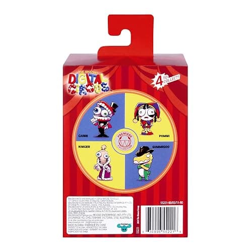 The Amazing Digital Circus Officially Licensed Pomni Vinyl Figure, Quality 4" Boxed Collectible Figure with Jittery Eyes & Collector Card, 4 Posed Vinyl Figures to Collect in Premier Collection thumbnail 4
