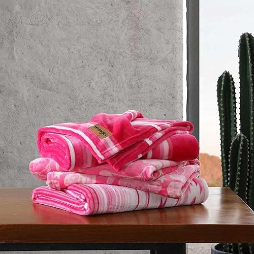 Wrangler - Throw Blanket, Super Soft Premium Plush Bedding, Western Luxurious Bedding, Yellowstone Inspired, Oeko-Tex Certified (Knockin Boots Pink, 50 x 60) thumbnail 3