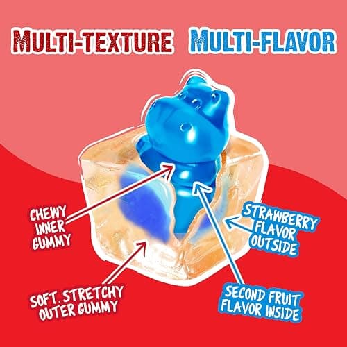 Juicy Drop Christmas Mystery Gummy Candy Cubes, Original Flavor, 3.5oz, Peelable Strawberry Gummy Cube, Mystery Animal Inside, Interactive 2-in-1 Treat For Party Favors, Stocking Stuffers, Kids Gifts thumbnail 4
