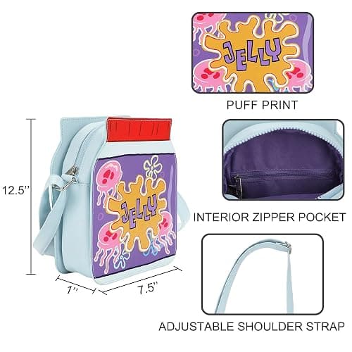 Spongebob Squarepants Jelly Jar 12.5" Women's Crossbody Bag thumbnail 5