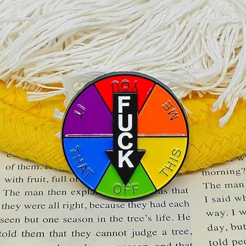 Lucky Wheel Pin - Rotatable Arrows Pins - Fun Series - Enamel Lapel Pin - Plated Badge for Clothing, Bags, and Lanyards thumbnail 3