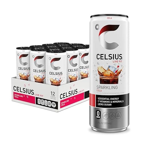 CELSIUS Sparkling Cola, Functional Essential Energy Drink 12 Fl Oz (Pack of 12) - Image 1