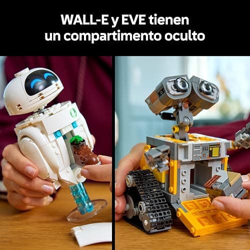 LEGO | Disney Pixar Wall-E y Eve - Kit de Maquetas para Adultos - Robots de Ladrillos con Figuras de M-O y HAL - Decoración para el Hogar - Regalo Coleccionable para Fans de la Película 43279 thumbnail 5