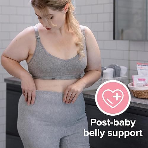 Dr. Talbot's Mom Postpartum Underwear - 8 Count - Size X-Large Disposable Panties for Postpartum Care - Gray thumbnail 4