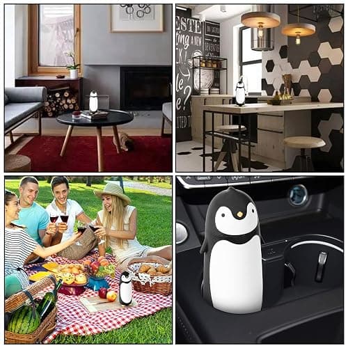 TOMLFF Penguin Stainless Steel Vacuum Insulated Tumblers Travel Mug Tea Water Bottle Coffee Thermal Flask thumbnail 5
