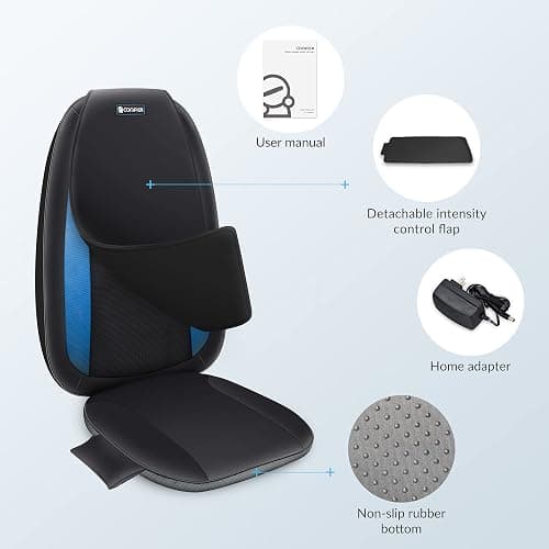 COMFIER Shiatsu Back Massager with Heat,Deep Tissue Kneading Massage Seat Cushion,Massage Chair Pad for Full Back,Body Massager for Home or Office Chair use thumbnail 8