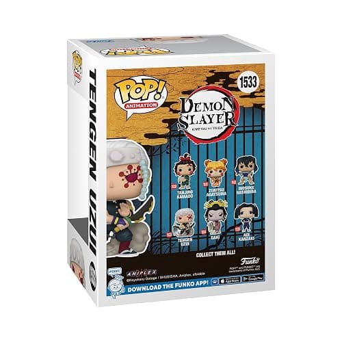 Funko POP! Animation: Demon Slayer - Tengen Uzui - 1/6 Odds for Rare Chase Variant - Metallic - Collectable Vinyl Figure - Gift Idea - Official Merchandise - for Kids & Adults - Anime Fans thumbnail 3