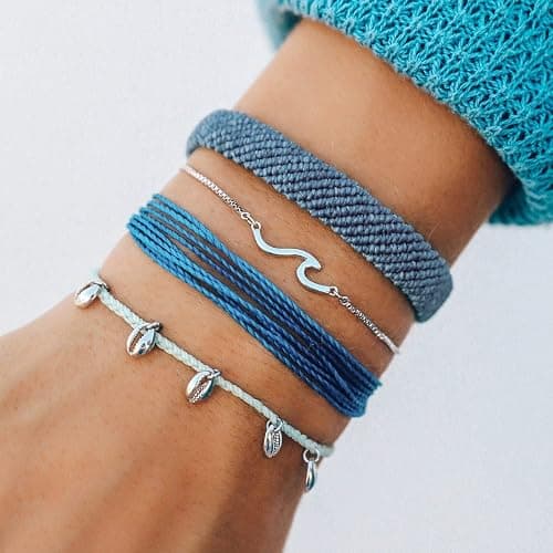 Pura Vida Maui Style Bracelet Pack - Stackable Bracelets for Women - Handmade Accessories, Adjustable Bands - Multicolor, Set of 4 thumbnail 2