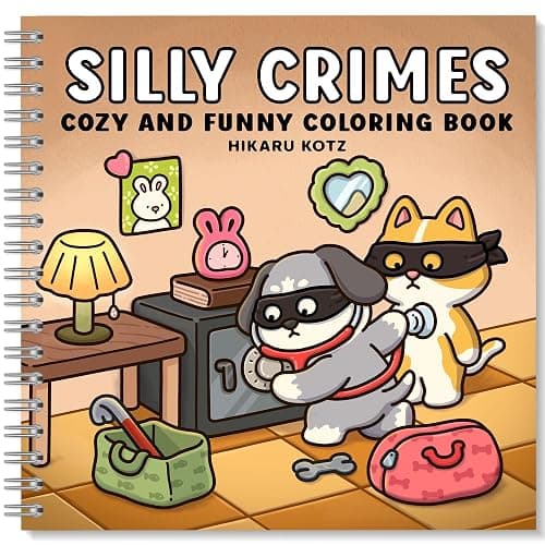 Silly Crimes: Cozy and Funny Coloring Book for Adults and Teens - Image 1