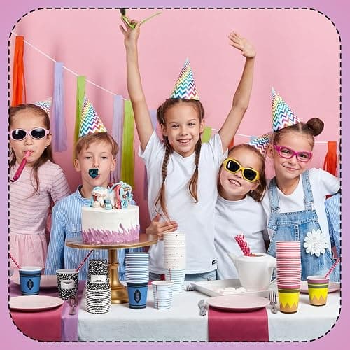 Qinyoung 100 Pcs Back to School Paper Cups 9 oz Pencil Notebook Crayon Composition Book Paper Cups First Day of School Disposable Drinkware for Preschool Kindergarten Graduation Party Supplies thumbnail 5