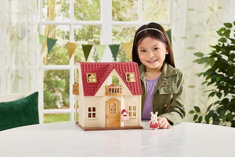 Calico Critters - Red Roof Home - Cozy Cottage - 2026 Edition Dollhouse – Kids Pretend Play House, Miniature Home Playset, Expandable Design, Ages 3+ thumbnail 3
