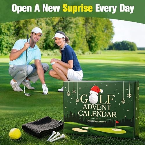 Golf Advent Calendar 2026 for Men Teens, 24 Days Golf Countdown Gifts | 24 Individual Gift Boxes, 24 Days Golf Accessories Gifts for Golfers Boyfriend Husband Dad Retirement & Birthday Presents thumbnail 2