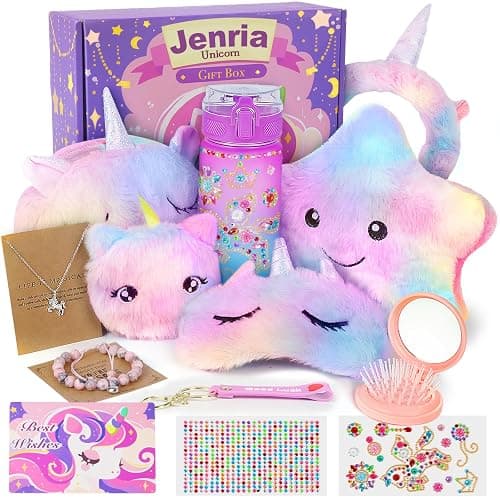Jenria Unicorn Gift for Girls, Kindergarten Graduation Gifts, Birthday Gifts for Girls Age 3 4 5 6 7 8 9 10 Years Old Girl, Gift Ideas, Girls Toys Age 6-8, Unicorn Toys for Daughter, Niece - Image 1
