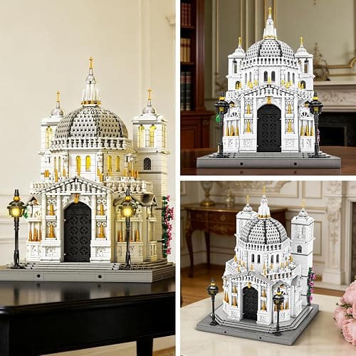 Reobrix Venice Church Building Block Sets for Adults with Lights 55014, Landmark Architecture Venice Santa Maria Della Salute Church Model, Collectible Italy Landmark Building Toy for Adullt (4270PCS) thumbnail 8