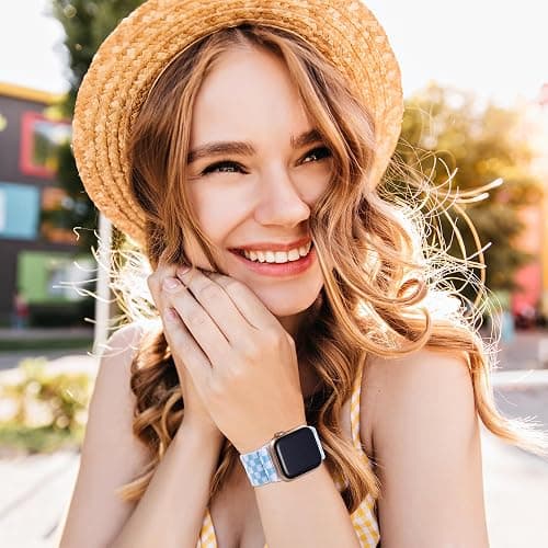 MITERV Stretchy Nylon Loop Bands Compatible with Apple Watch 38mm 40mm 41mm 42mm 44mm 49mm 46mm Adjustable Soft Elastics Strap Compatible with Apple Watch SE Ultra iWatch Series 10/9/8/7/6/5/4/3/2/1 Women Men thumbnail 6