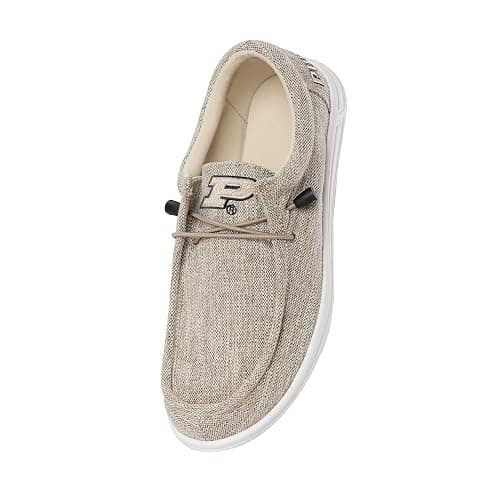 FOCO Men's NCAA College Team Logo Lightweight Loafers Lace Up Cotton Knit Shoes thumbnail 4