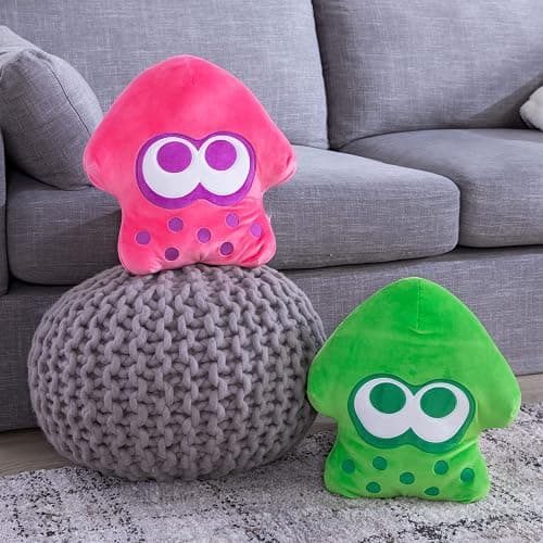 Club Mocchi-Mocchi- Nintendo Splatoon 3 Plush — Neon Pink Inkling Squid Plushie — Collectible Squishy — 15 Inch thumbnail 7