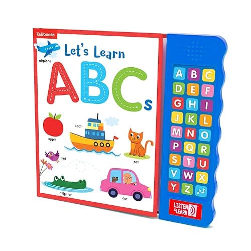 Let’s Learn ABCs – Interactive Toddler Sound Book with 27 Buttons | Tracing, Alphabet Song, Children's Board Book | Learn Letters & First Words | Fun Learning Activities for Boys & Girls thumbnail 4
