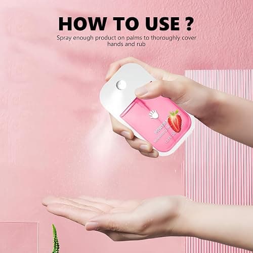 GKOKG Hand Sanitizer Spray, Portable Power Mist Hydrating Hand Sanitizers Spray Travel Size, Pocket Hand Sanitizer Multi-Flavor Cleanses Your Hands thumbnail 3