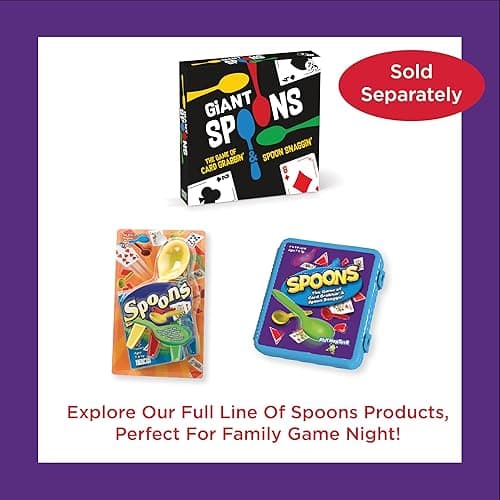 Spoons in a Case, Card Games for Kids - Spoons Game, Deck of Cards, Fun Family Games for Kids and Adults, Playing Cards, Game Night, Travel Games, 3-6 Multi-Player Card Game, Games for Adults, Ages 7+ - Spoons in Case thumbnail 7