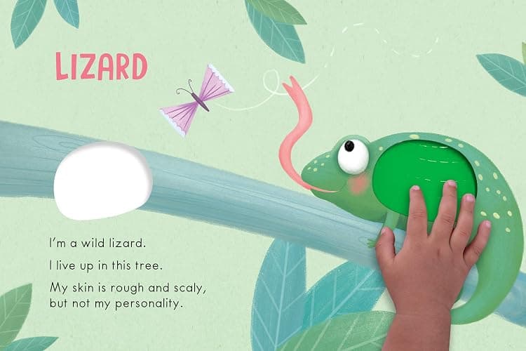 Wild Animals: A Touch and Feel Book - Children's Board Book - Educational thumbnail 3