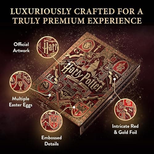 theory11 Harry Potter Playing Cards - Red (Gryffindor) thumbnail 5