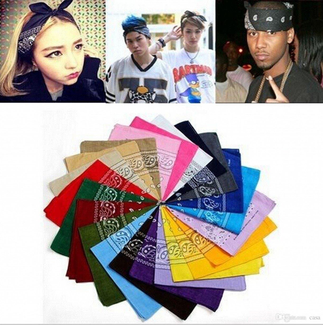 100% Cotton 1pcs, 6pcs or 12pcs Pack Bandanas with Original Paisley Pattern Colour of Choice Headwear/Hair thumbnail 5